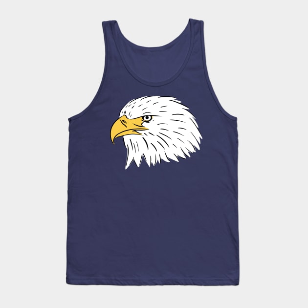 Bald Eagle Sketch Tank Top by GeoCreate